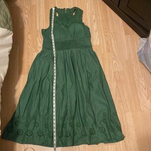 Green cocktail dress
